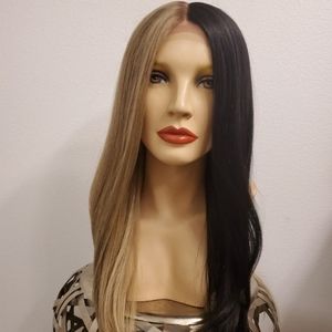 Two tone lace front wig
